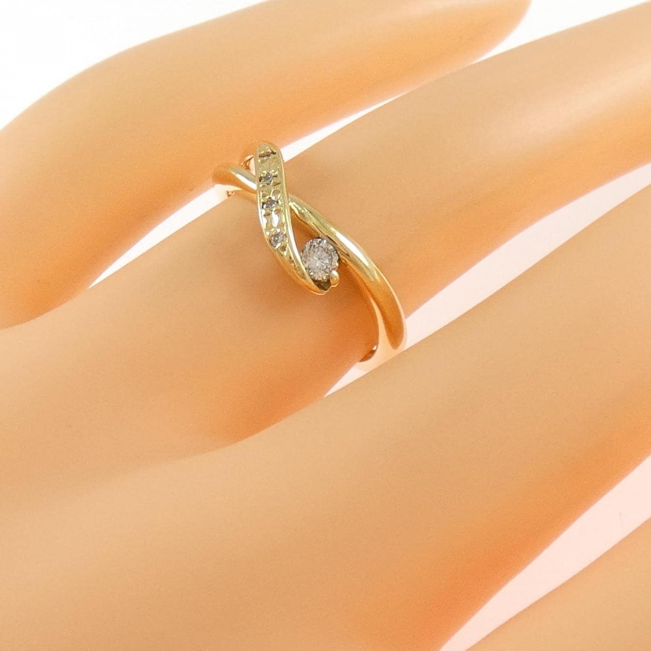 K18YG ダイヤモンド リング 0.10CT