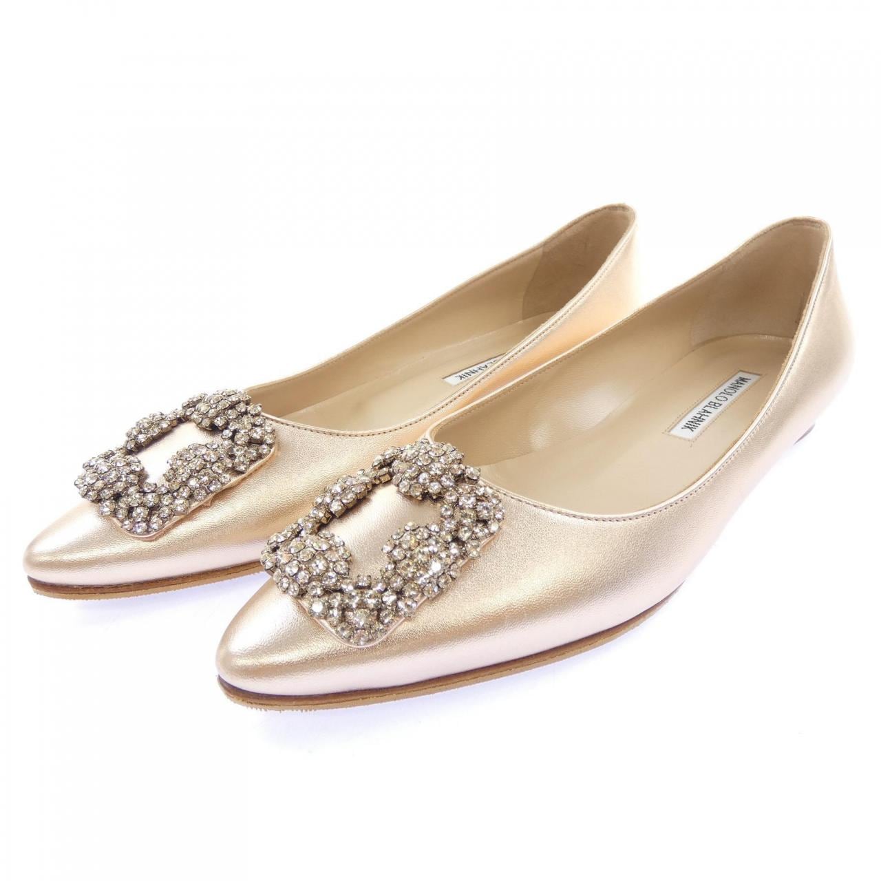 マノロブラニク MANOLO BLAHNIK HANGISIFLAT ハンギシフラット フラットシューズ