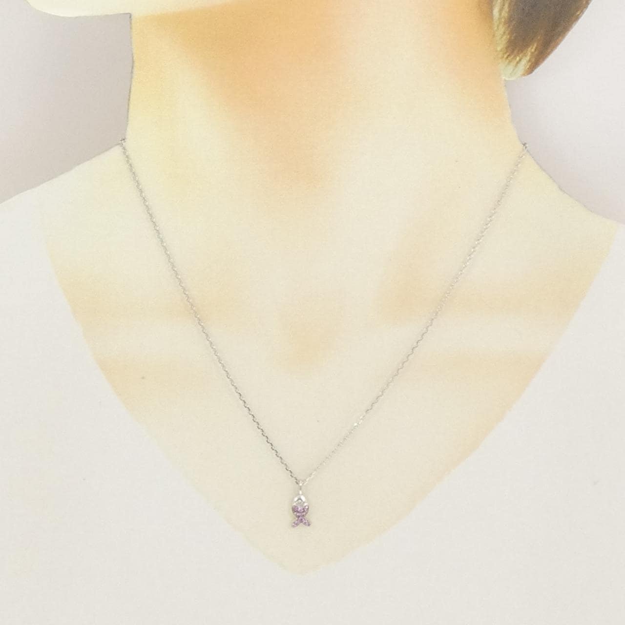ショパール フィッシュ サファイヤ ネックレス