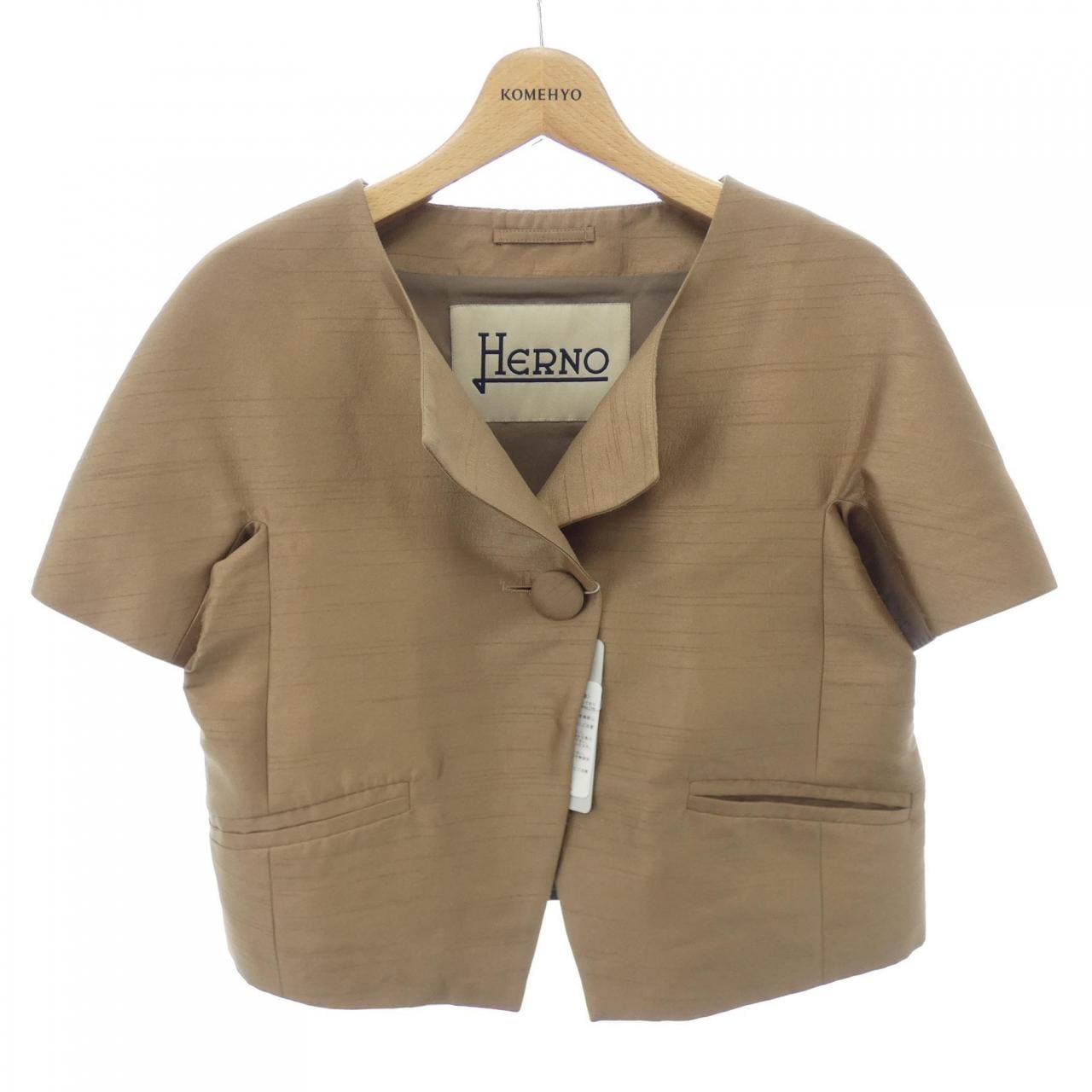 Herno collarless jacket
