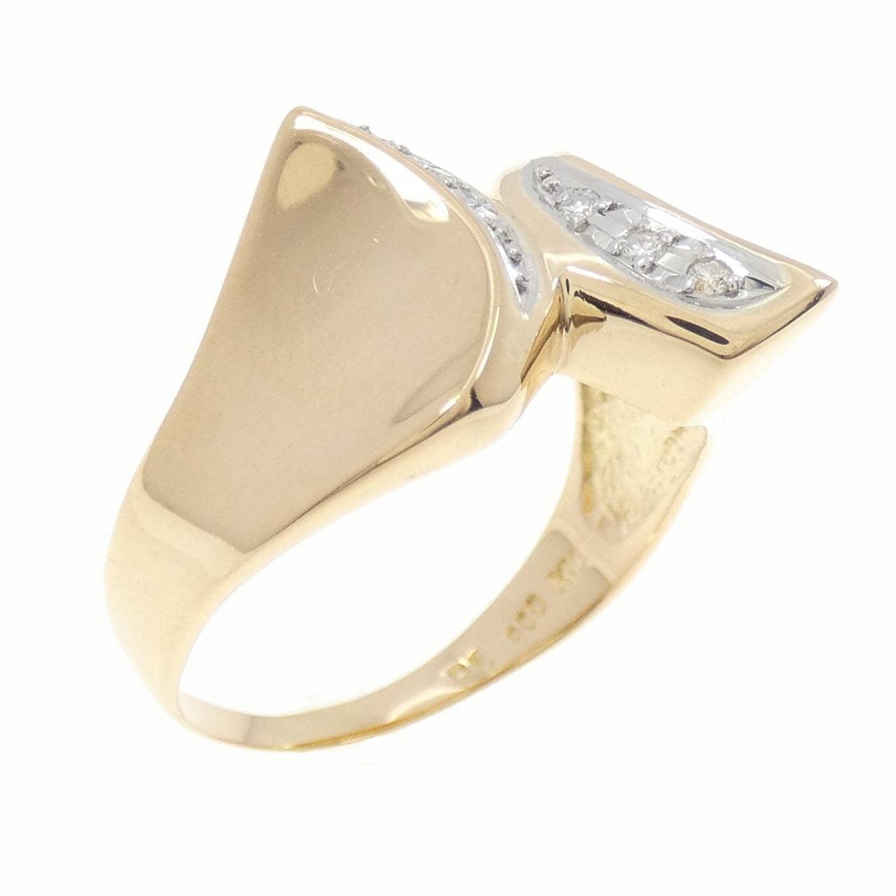 K18YG/PT900 ダイヤモンド リング 0.05CT