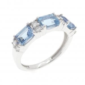 ジーエスティービー アクアマリン リング 0.90CT