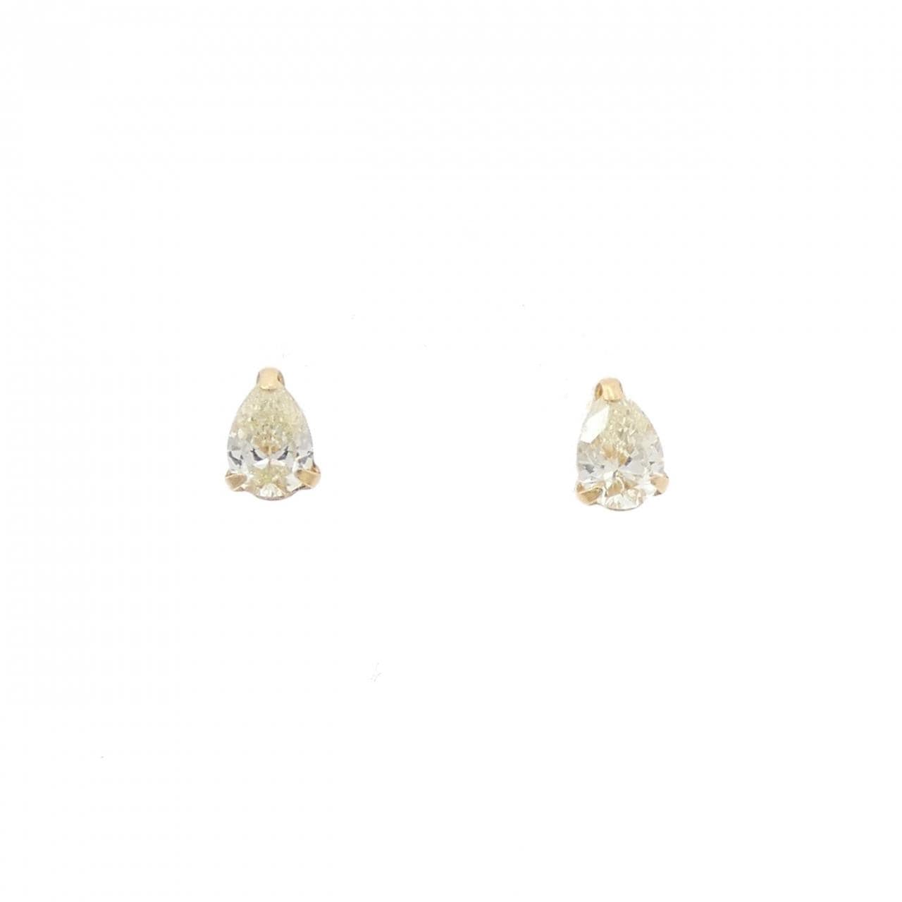 [新品] K18YG钻石耳环 0.32CT