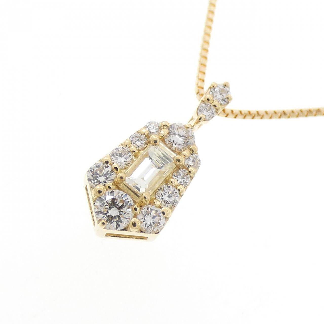 【新品】K18YG ダイヤモンド ネックレス 0.25CT