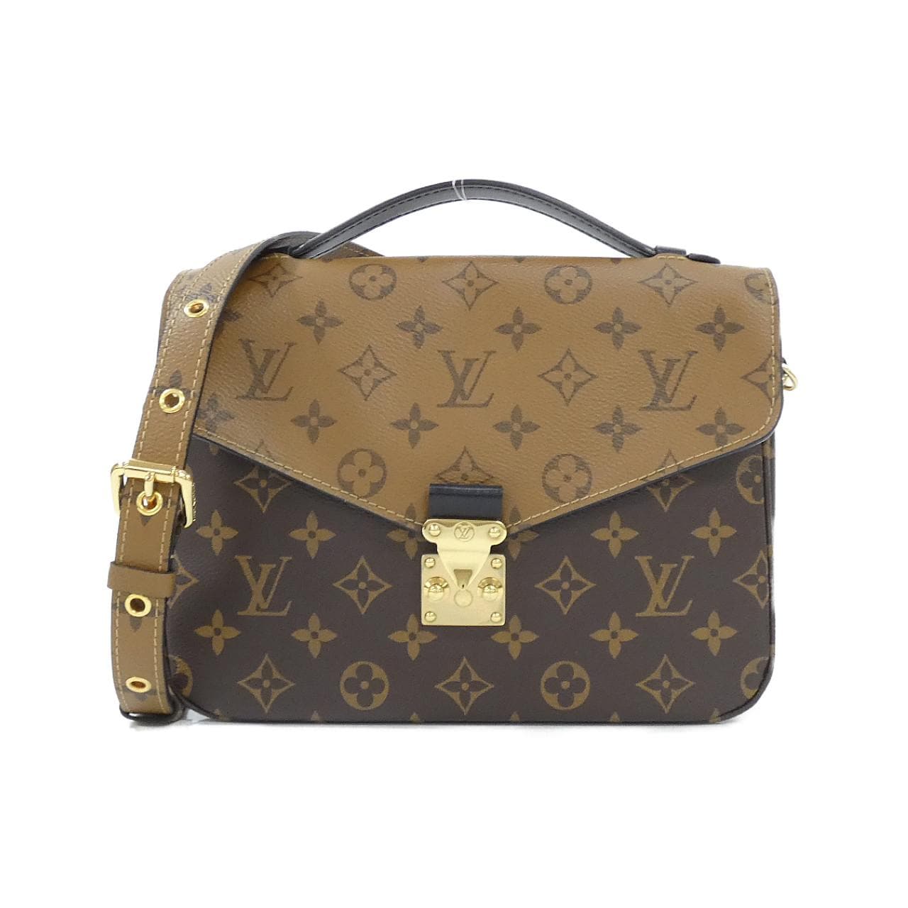 LOUIS VUITTON Monogram Reverse Pochette Metis 中型包 M44876