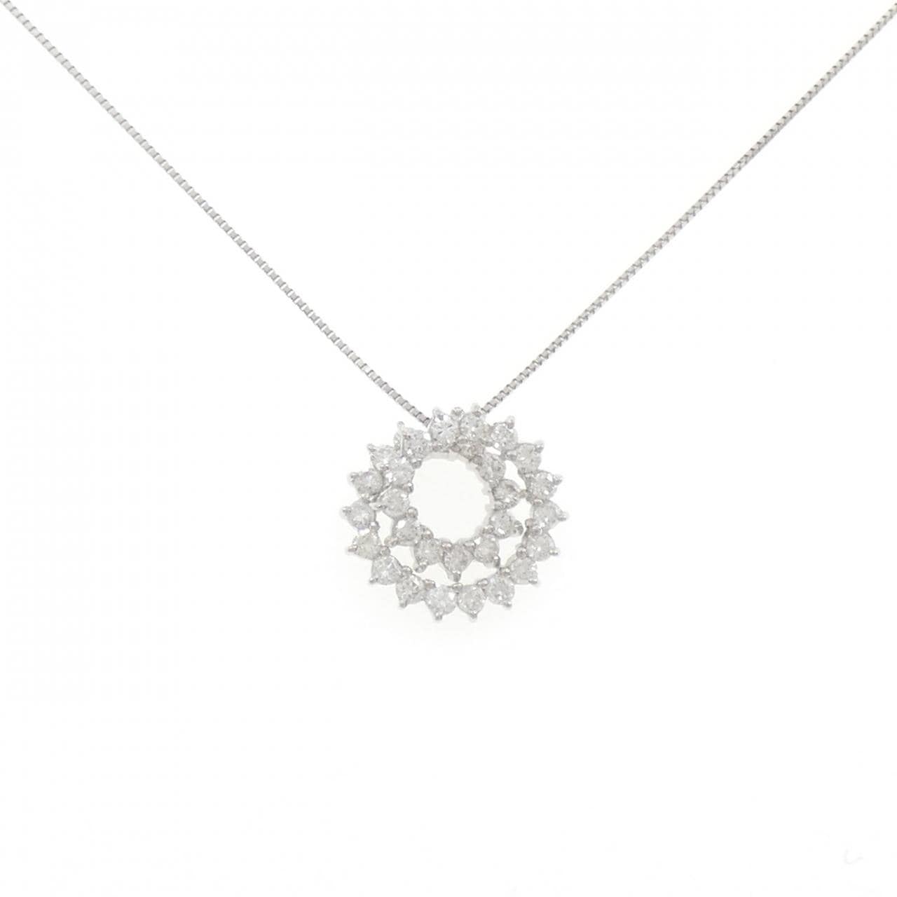 PT900/PT850 ダイヤモンド ネックレス 1.05CT