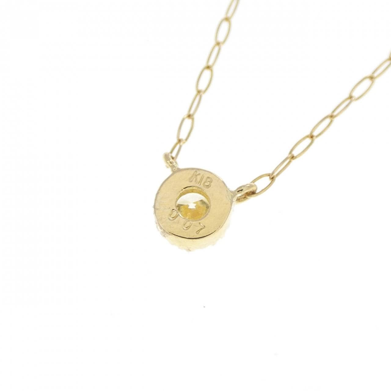 K18YG ソリティア ダイヤモンド ネックレス 0.07CT