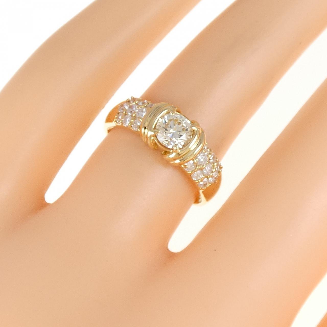 K18YG ダイヤモンド リング 0.43CT