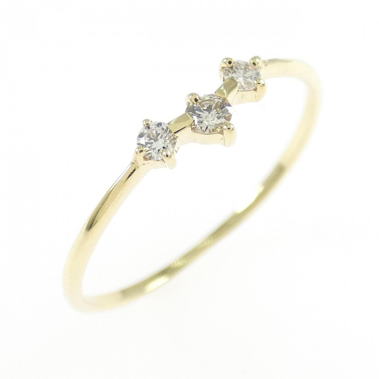 K10YG ダイヤモンド リング 0.08CT