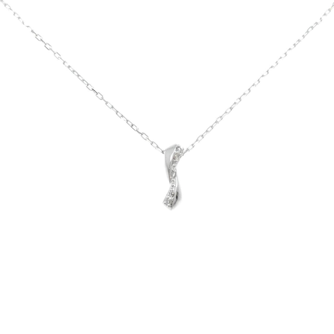 K10WG ダイヤモンド ネックレス 0.02CT