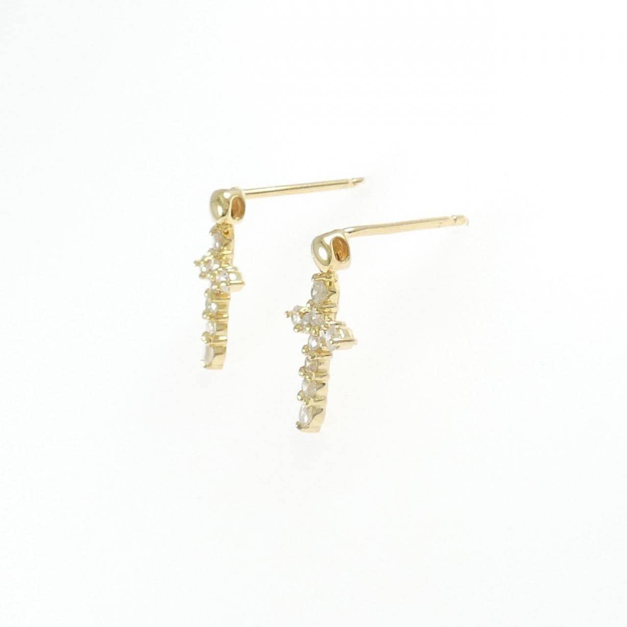 K18YG ダクロス イヤモンド ピアス 0.50CT