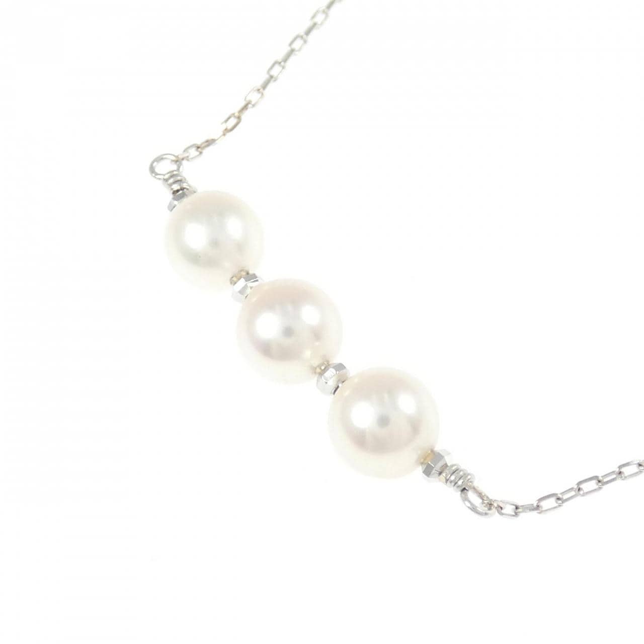 K18WG アコヤパール ネックレス