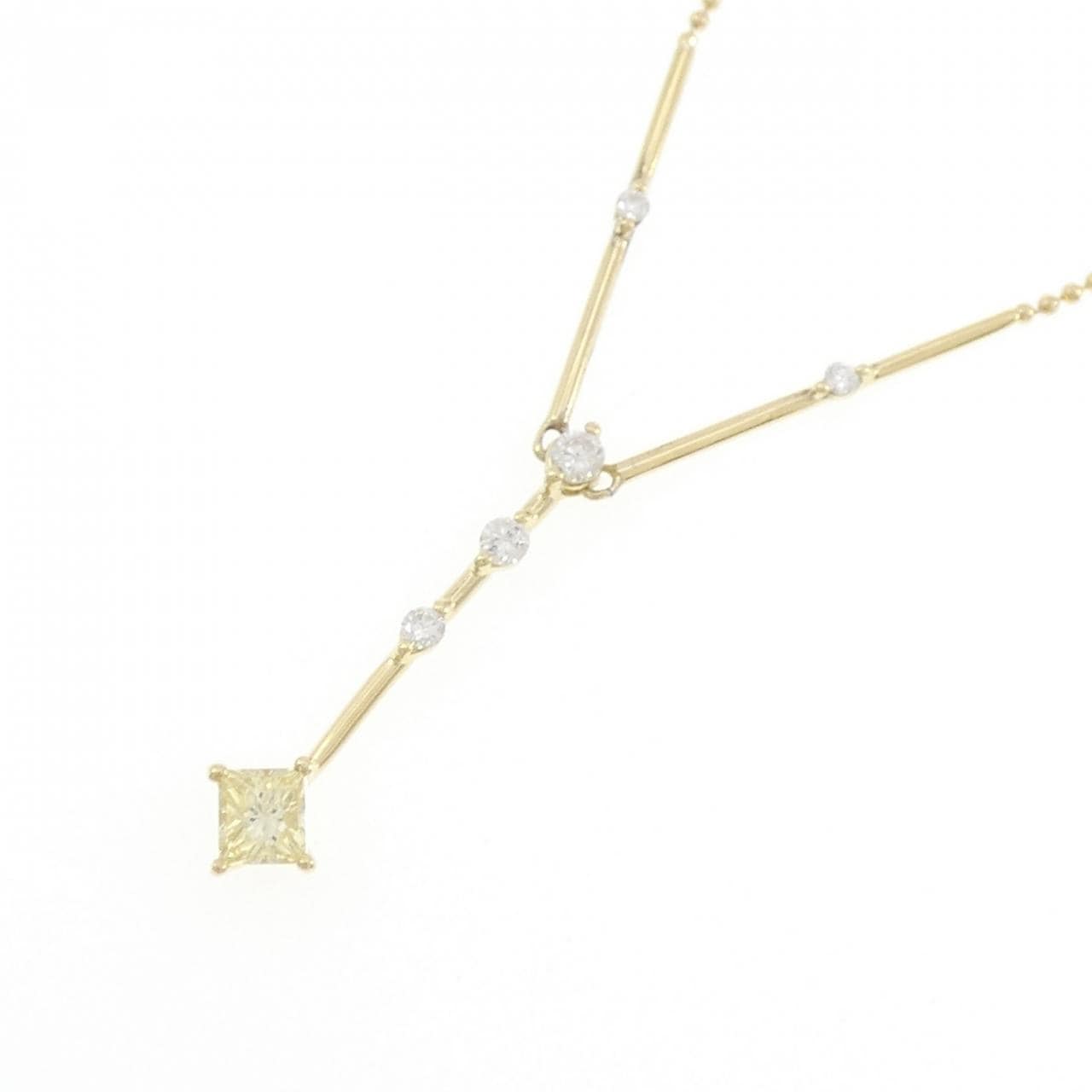 K18YG ダイヤモンド ネックレス 0.26CT