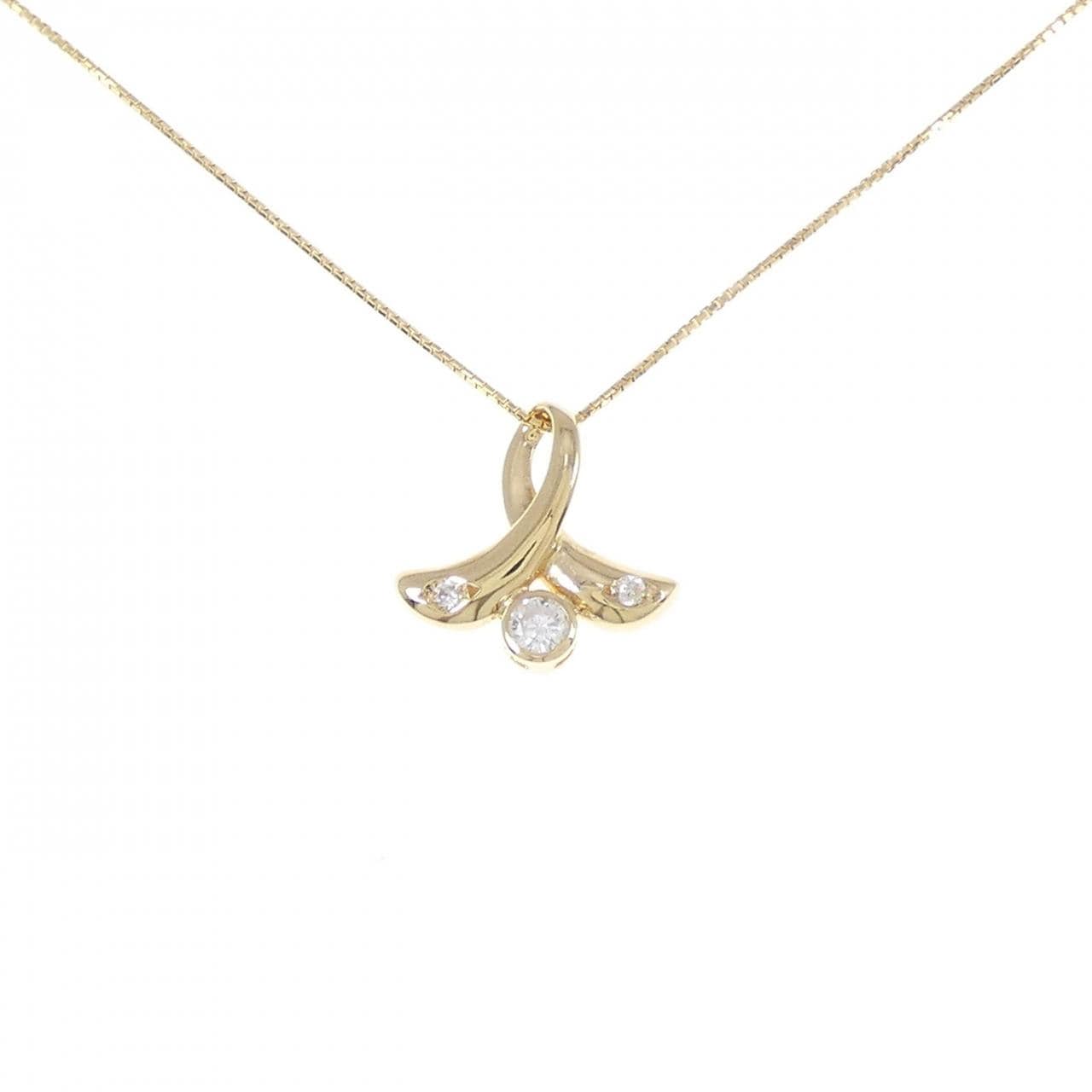K18YG ダイヤモンド ネックレス 0.14CT