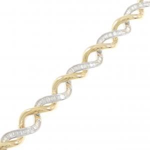 750YG/750WG ダイヤモンド ブレスレット 3.03CT
