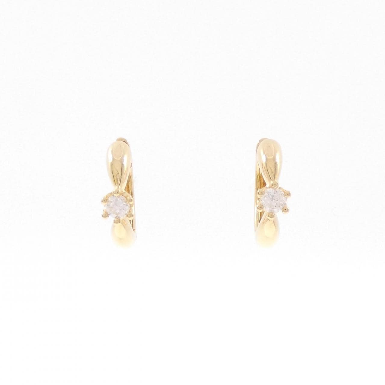 K18YG钻石耳环0.20CT