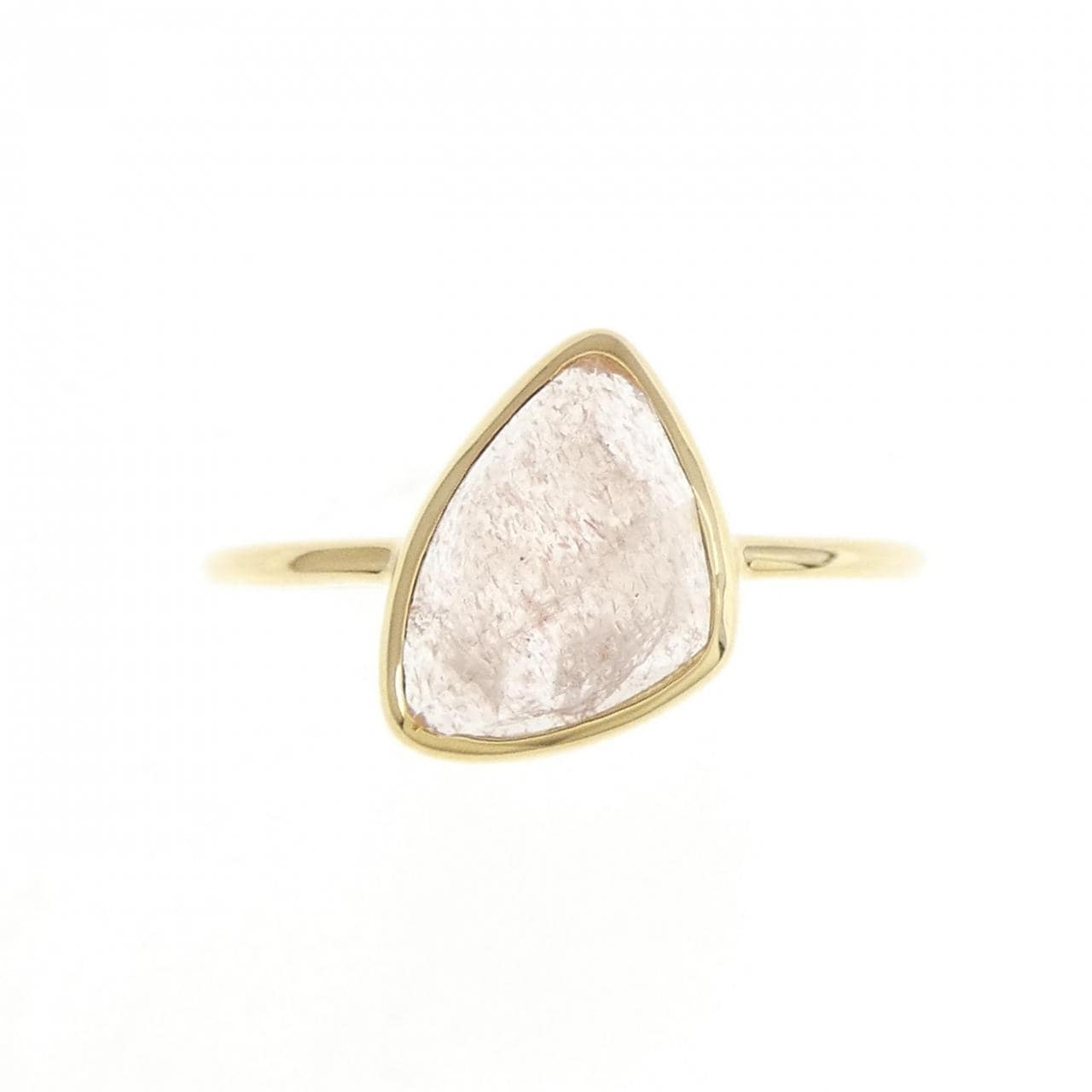 K18YG クオーツ リング 0.85CT