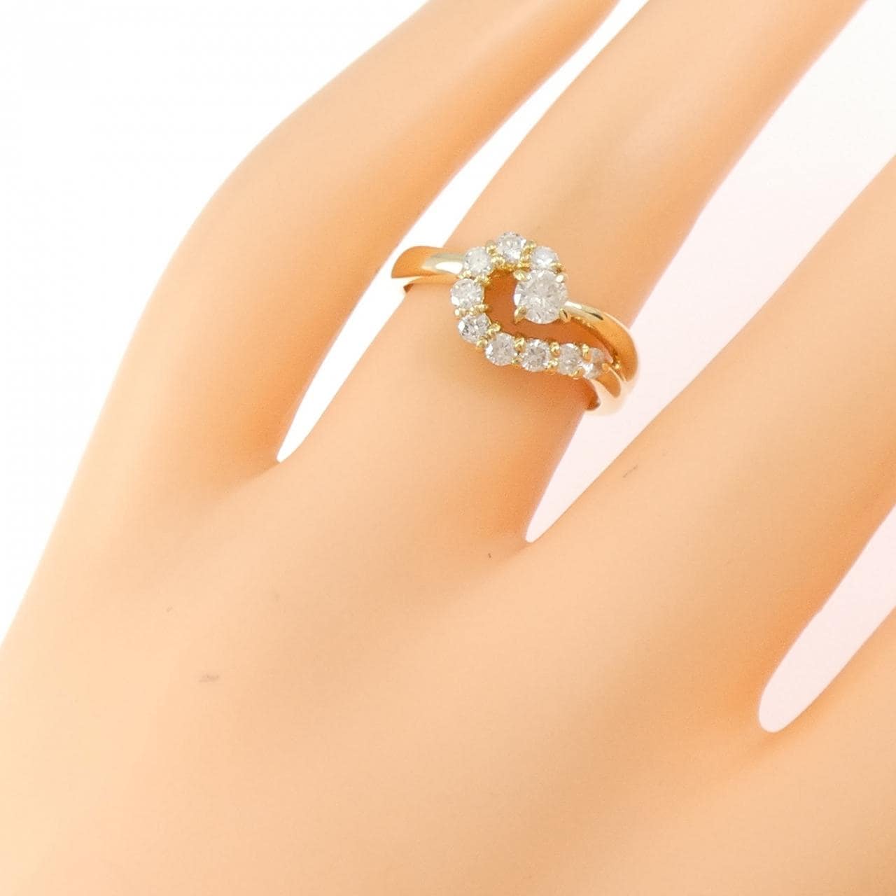 K18YG ダイヤモンド リング 0.50CT