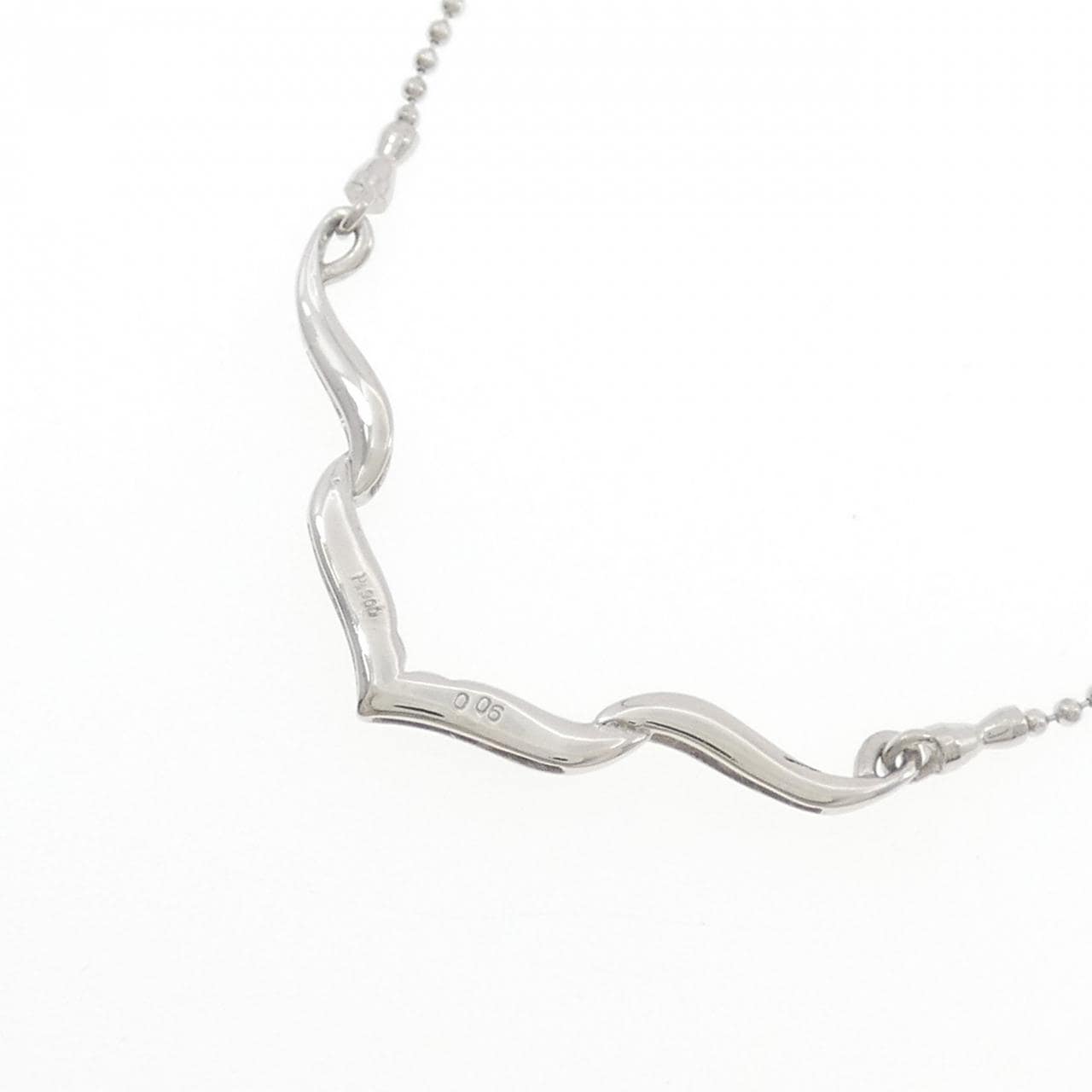 PT900/PT850 ダイヤモンド ネックレス 0.06CT