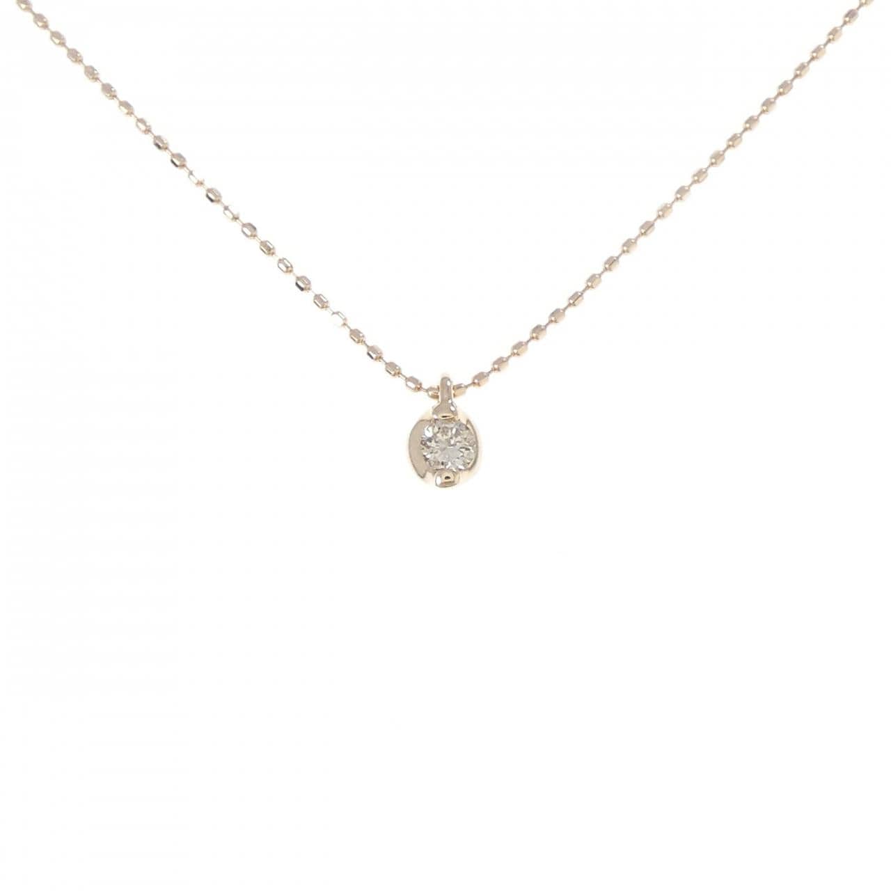K10PG ダイヤモンド ネックレス 0.10CT