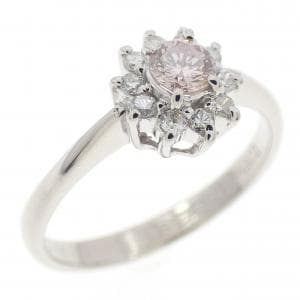 PT900 ピンクダイヤモンド リング 0.154CT