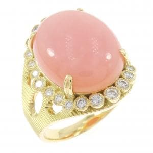 K18YG オパール リング 10.93CT