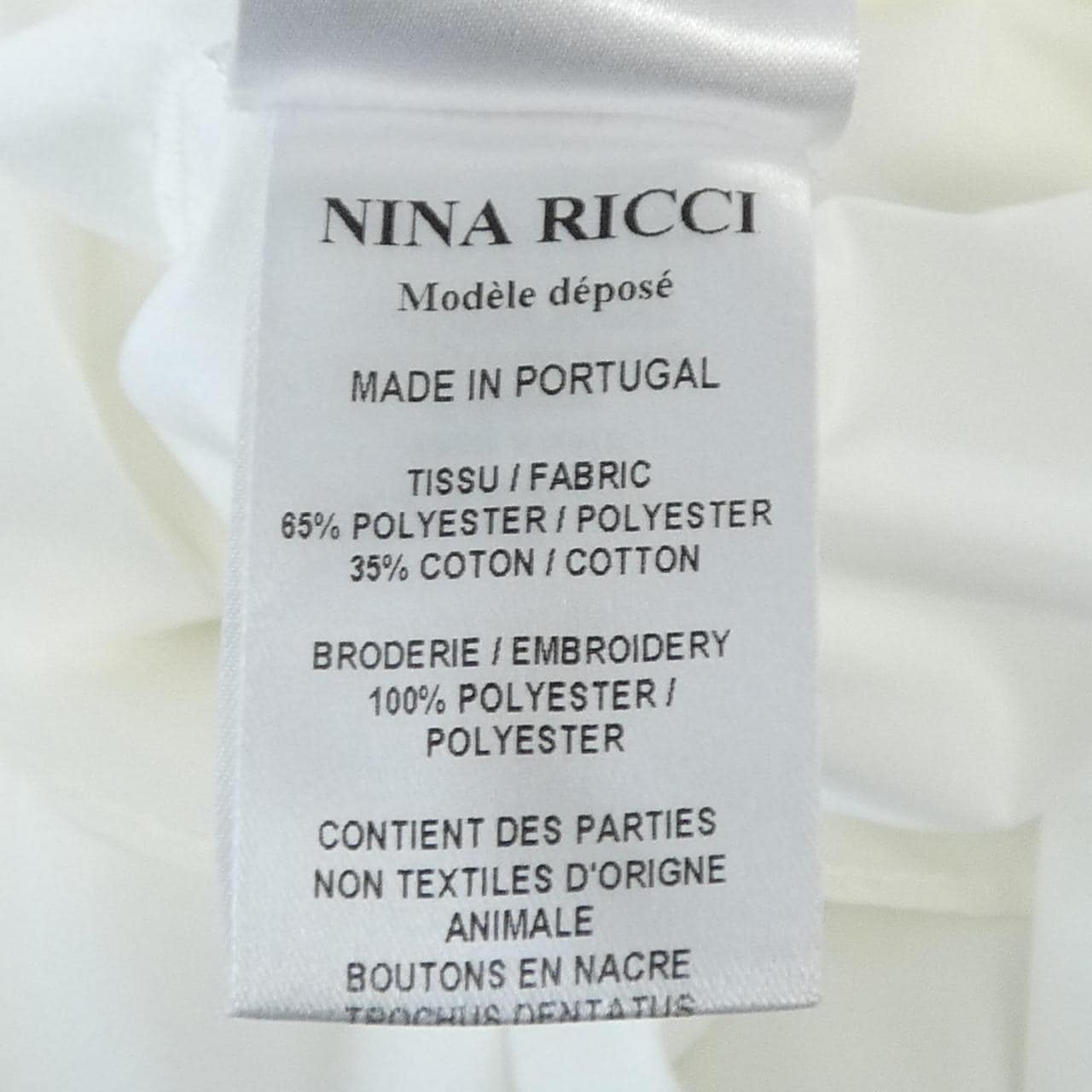 ニナリッチ NINA RICCI シャツ