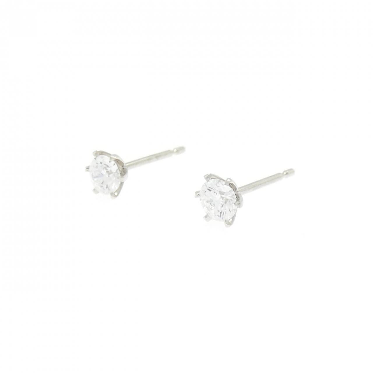 【リメイク】PT900/ST ダイヤモンド ピアス 0.216CT 0.229CT D VS2 EXT H&C