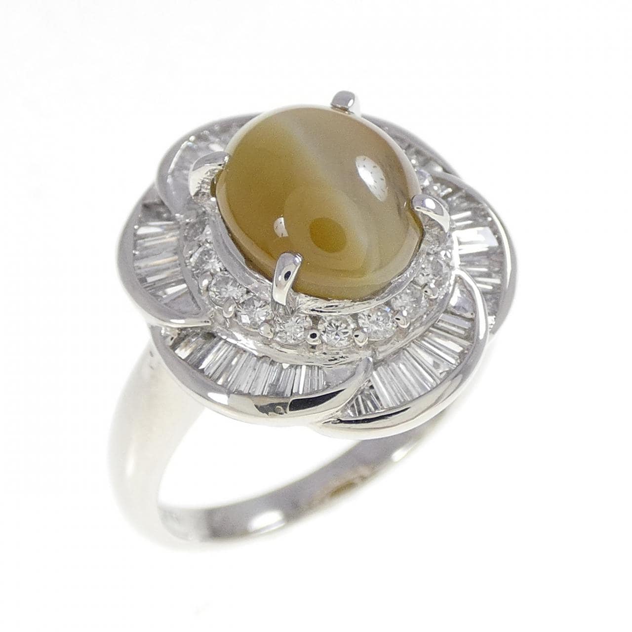PT900 クリソベリルキャッツアイ リング 2.95CT