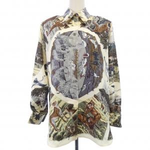 【ヴィンテージ】エルメス HERMES TANZANIA ツイルレーヌ. シャツ