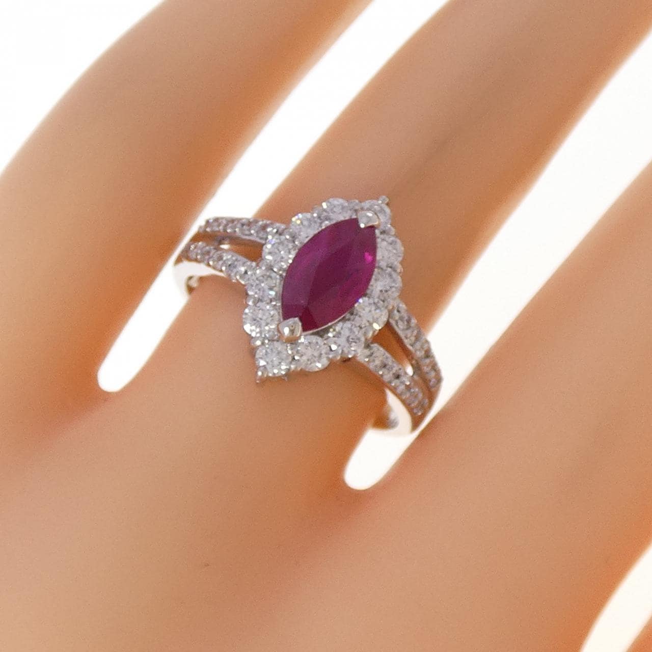PT900 ルビー リング 1.03CT