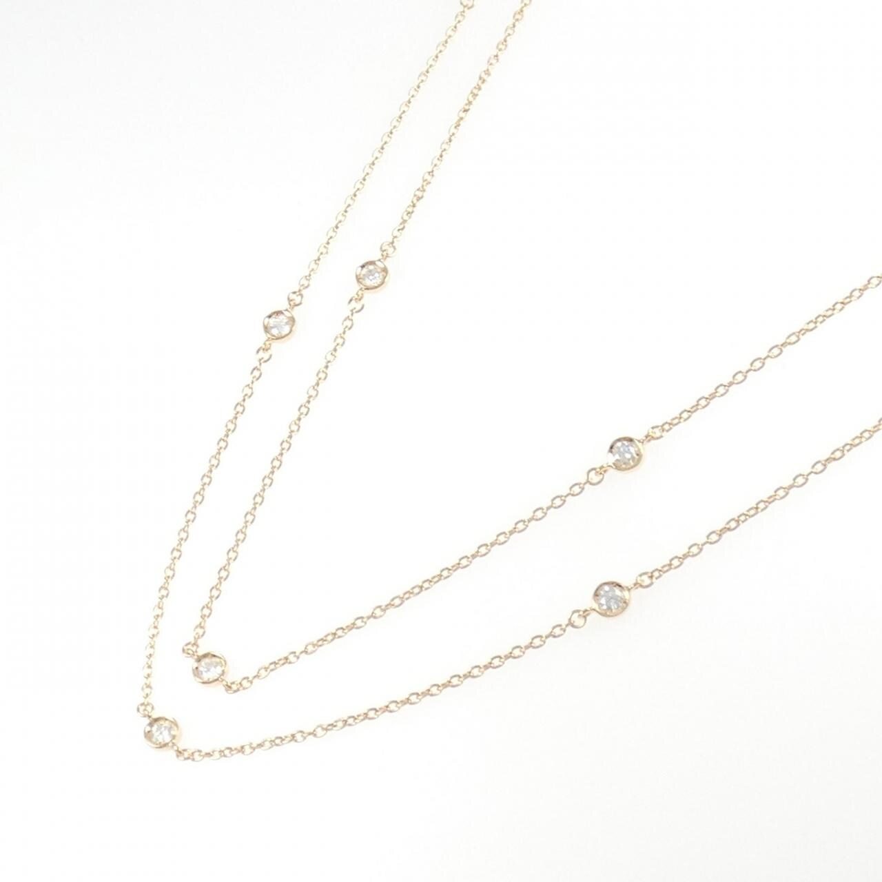 K18PG ダイヤモンド ネックレス 0.55CT
