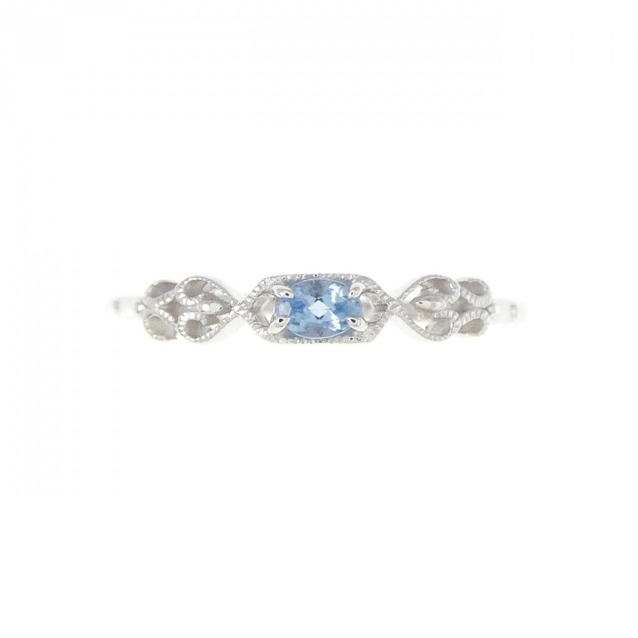 K18WG Aquamarine ring