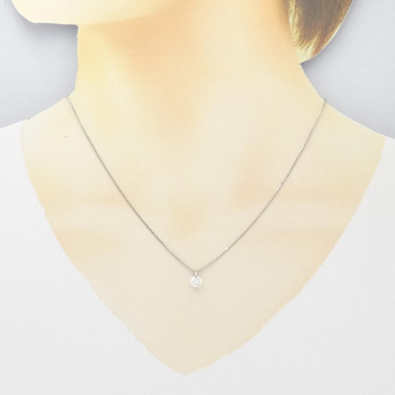 PT900/PT850 Solitaire Diamond Necklace 0.511CT