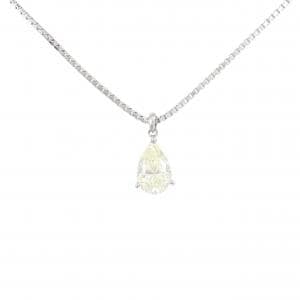 PT900/PT850 ダイヤモンド ネックレス 1.082CT LY VS1 ペアシェイプ