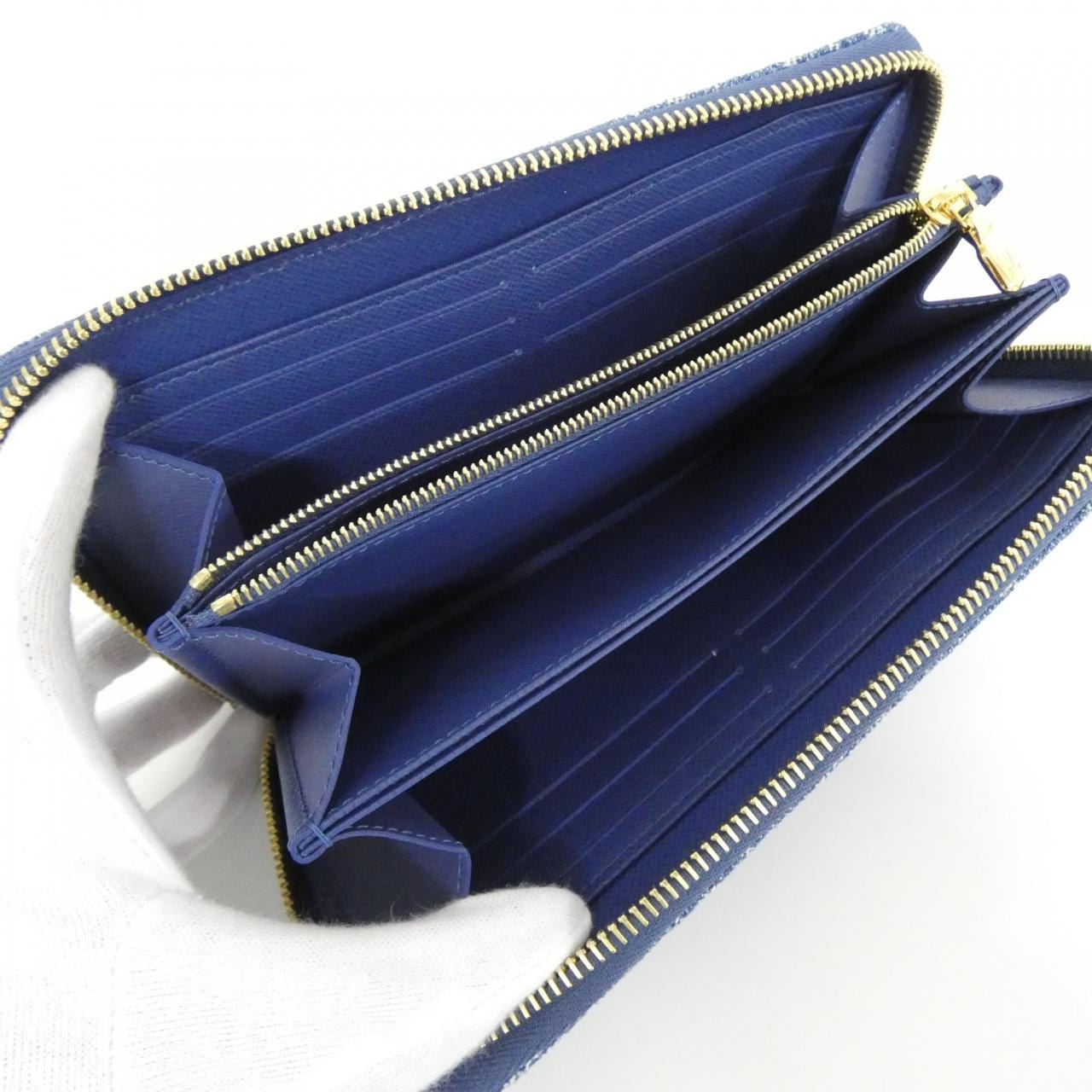 ルイヴィトン LVリミックス(モノグラム デニム) ジッピー ウォレット M82958 財布