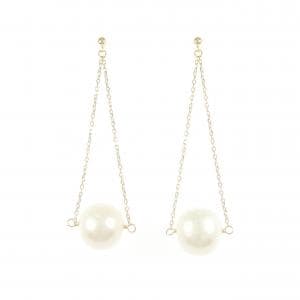 K18YG 淡水パール ピアス