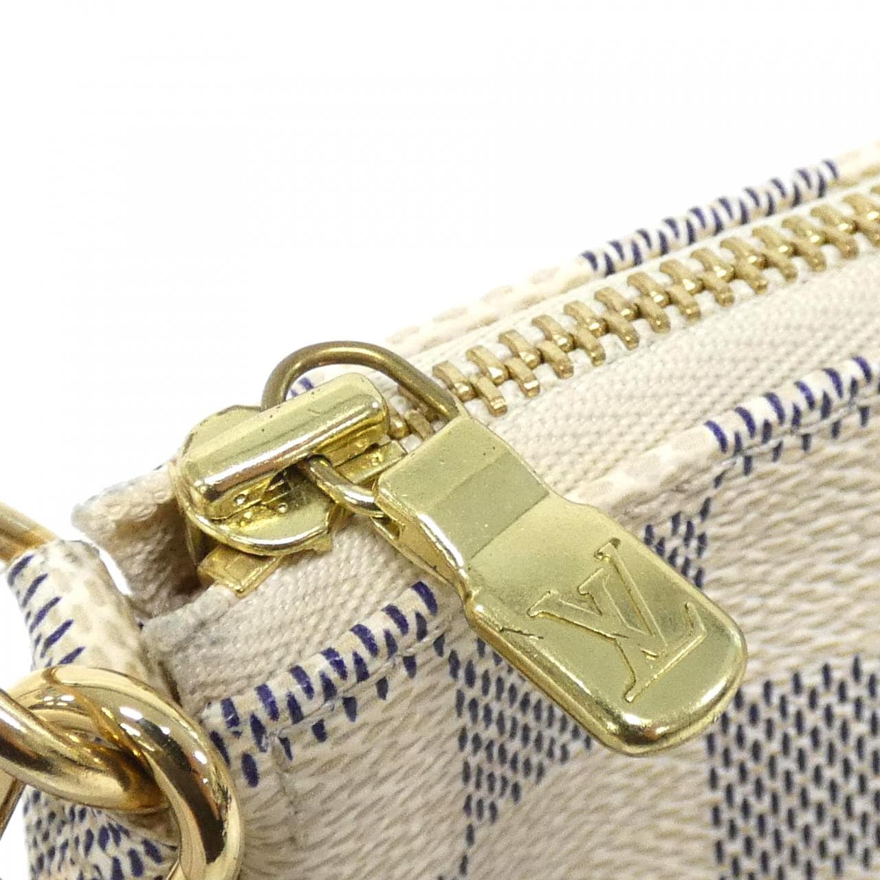 ルイヴィトン ダミエ アズール ポシェット アクセソワール N51986 アクセサリーポーチ