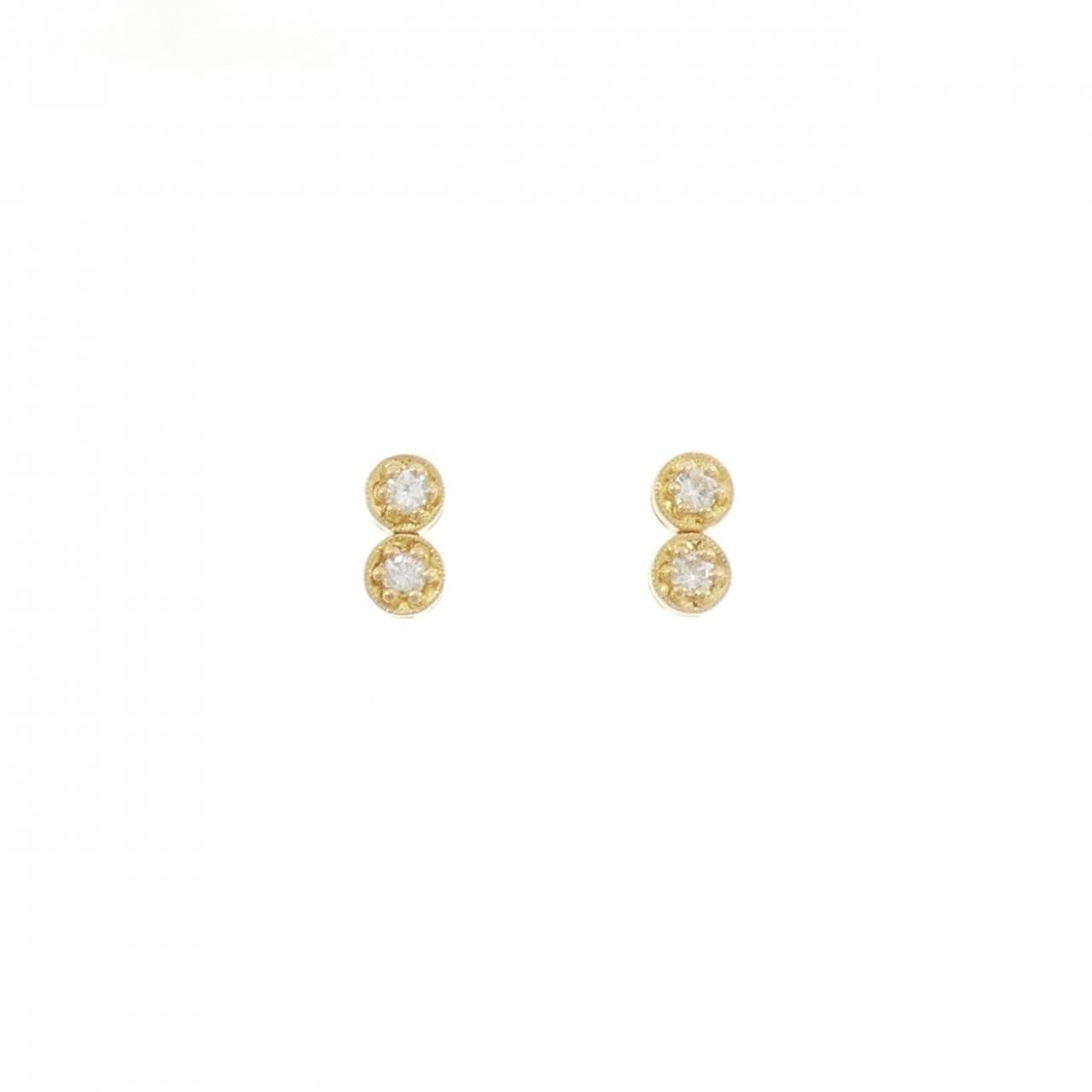 K18YG ダイヤモンド ピアス
