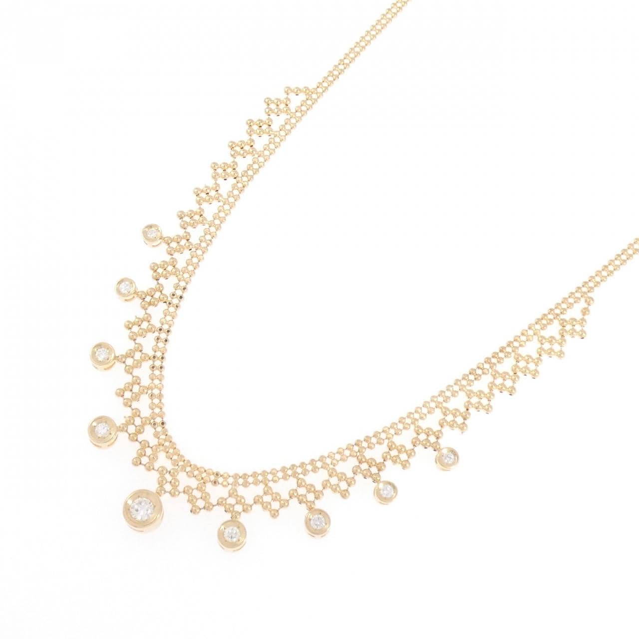 K18YG ダイヤモンド ネックレス 0.35CT