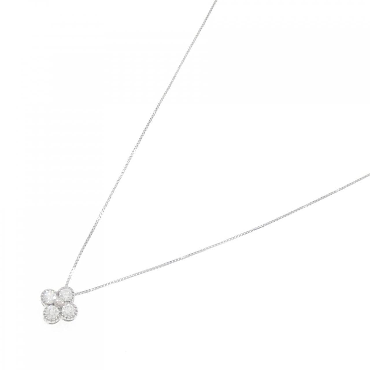 [BRAND NEW] PT Flower Diamond Necklace 0.250CT