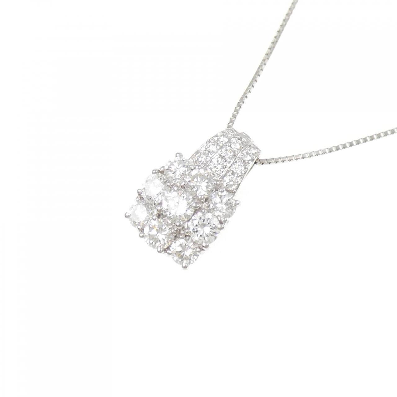PT900/PT850 ダイヤモンド ネックレス 1.38CT