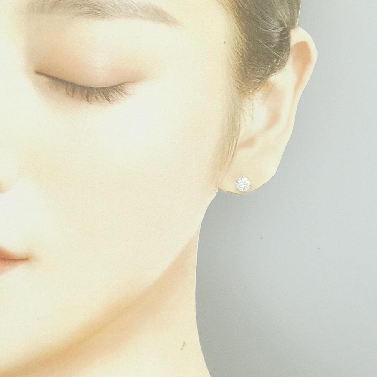 【リメイク】PT900/ST ダイヤモンド ピアス 0.506CT 0.523CT E-G SI1-2 VG