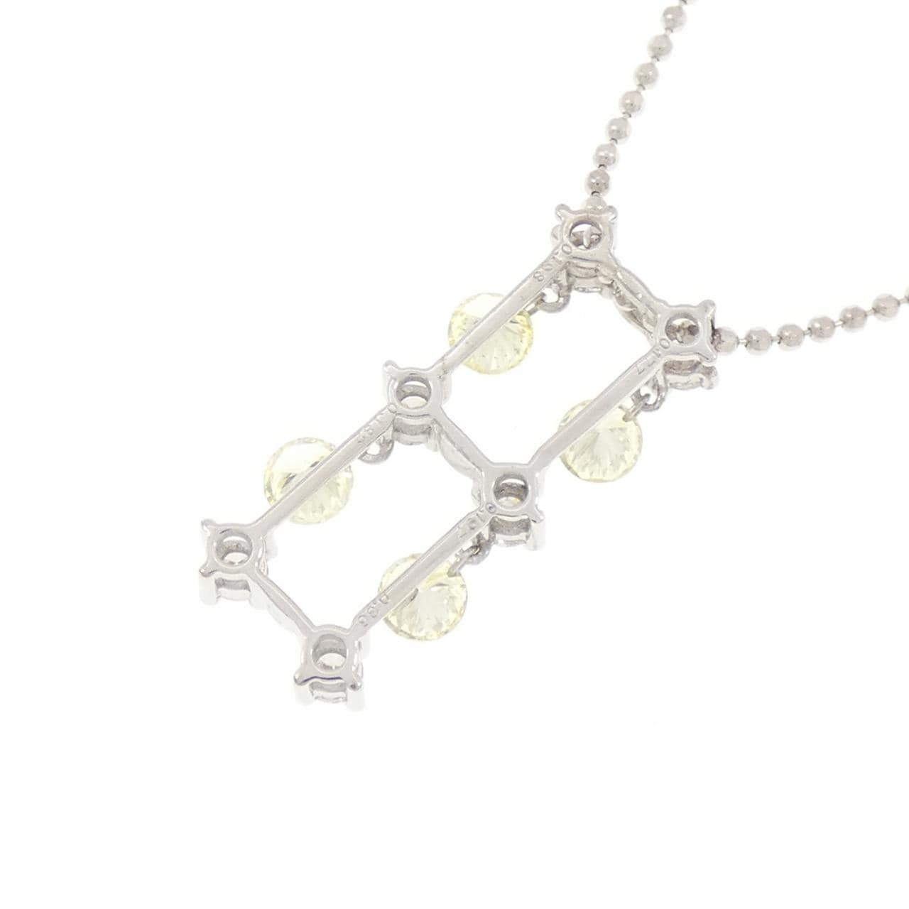 K18WG ダイヤモンド ネックレス 0.754CT