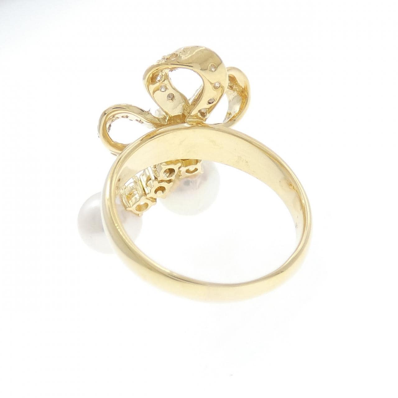 K18YG Akoya珍珠戒指