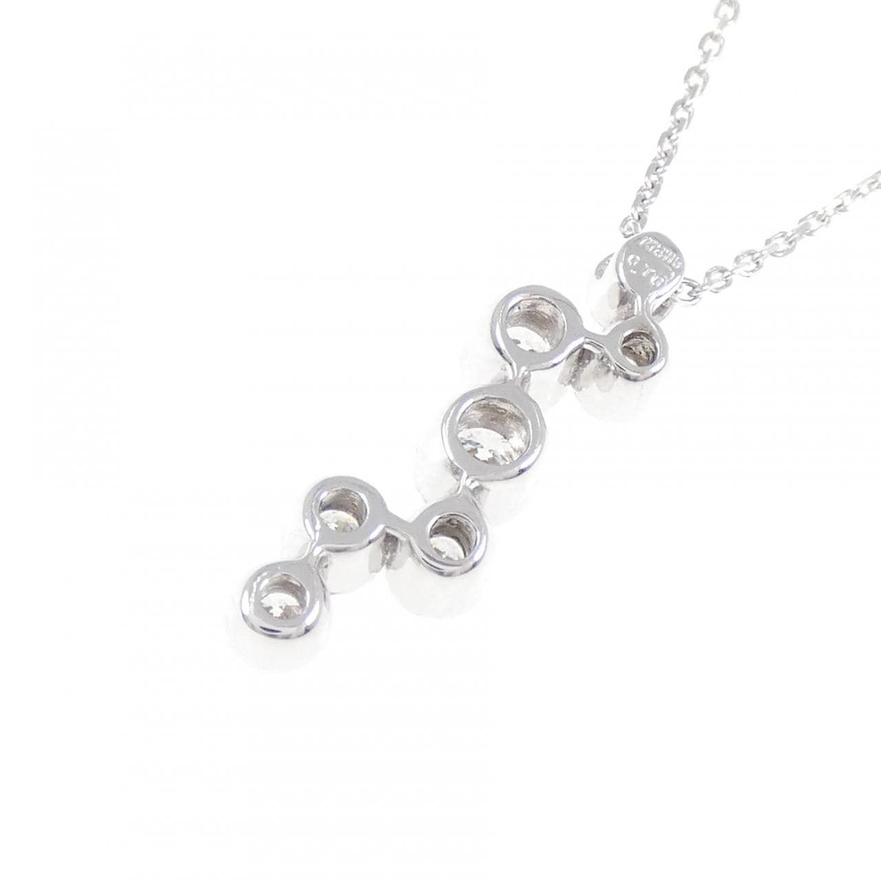K18WG ダイヤモンド ネックレス 0.70CT