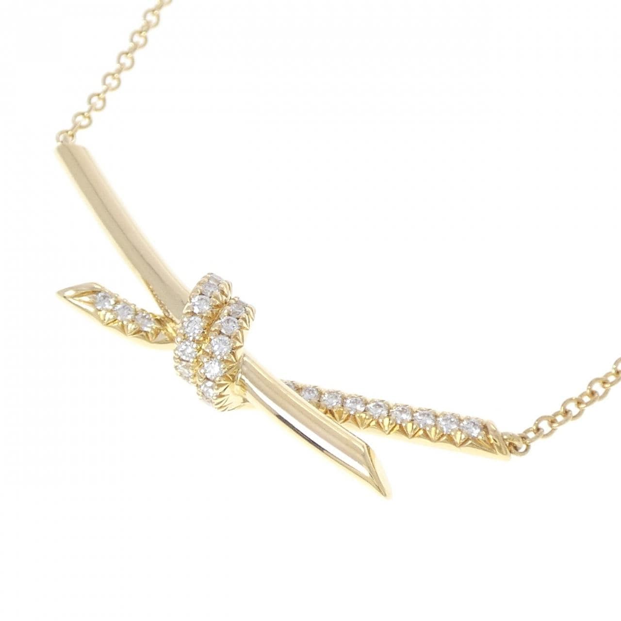 ティファニー ノット ネックレス 0.25CT
