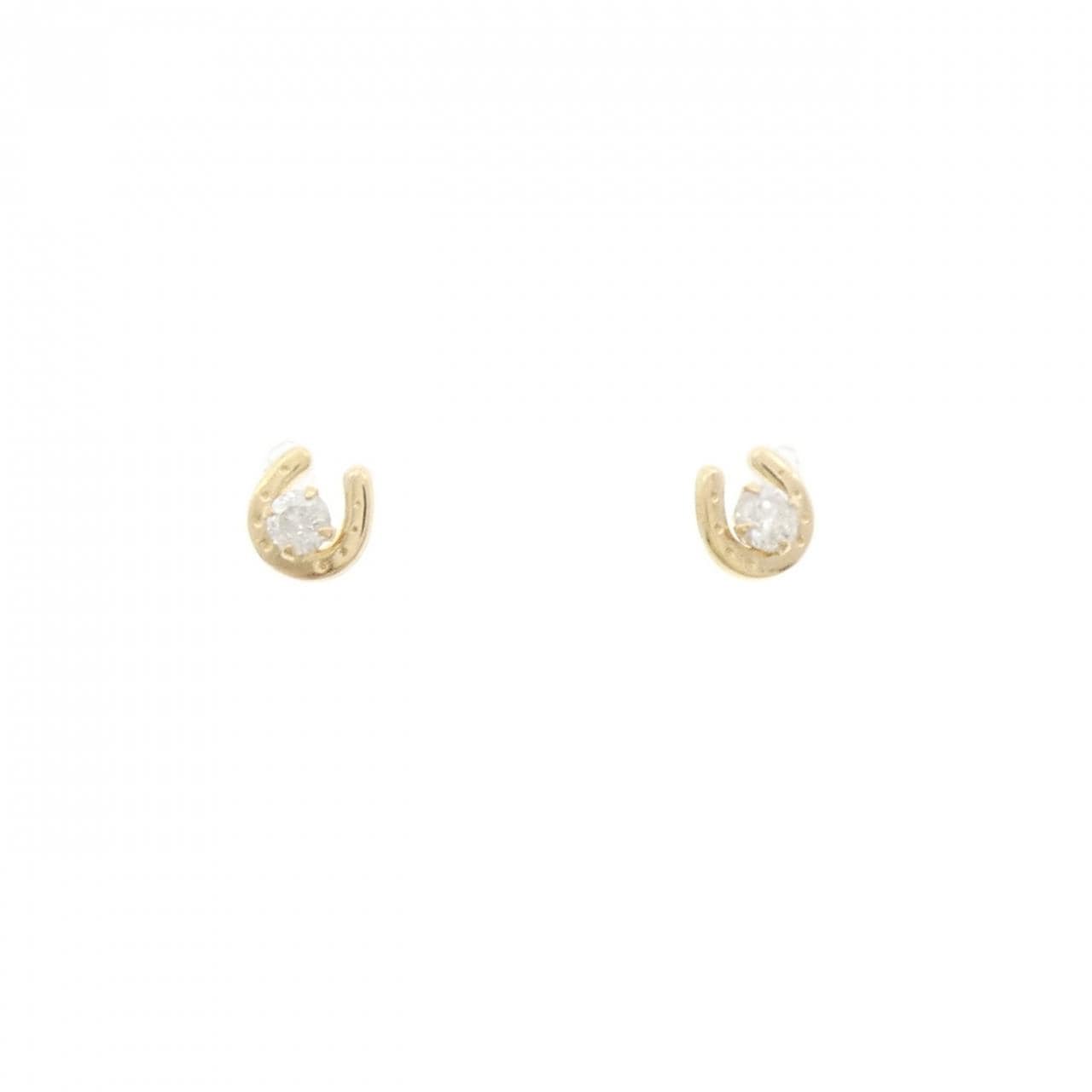 K18YG ダイヤモンド ピアス 0.06CT