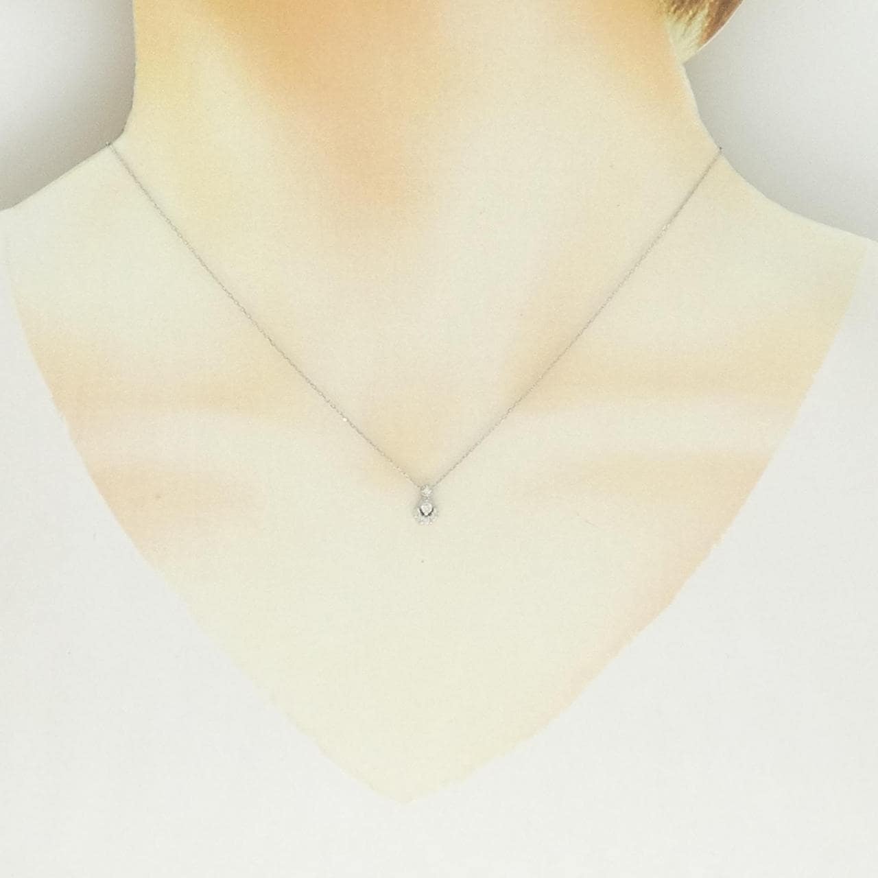 PT900/PT850 ダイヤモンド ネックレス 0.08CT