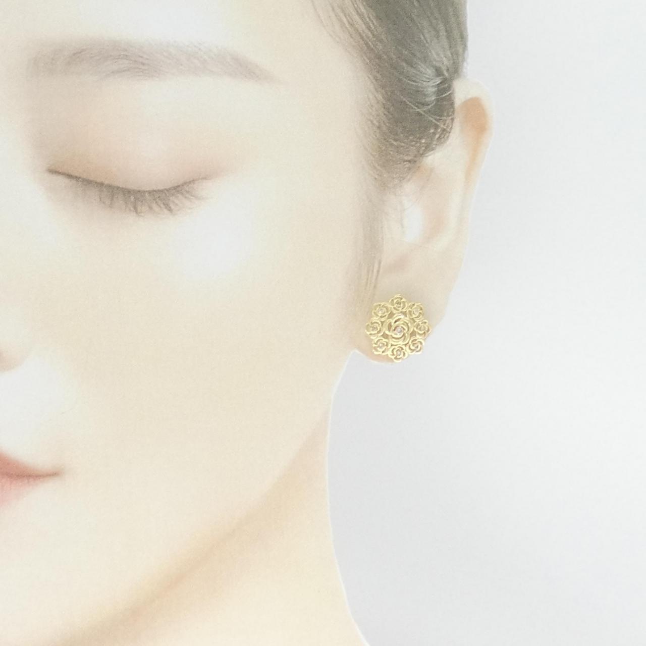 K18YG ダイヤモンド ピアス 0.20CT